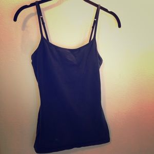 Deep blue tank w Bra inlet